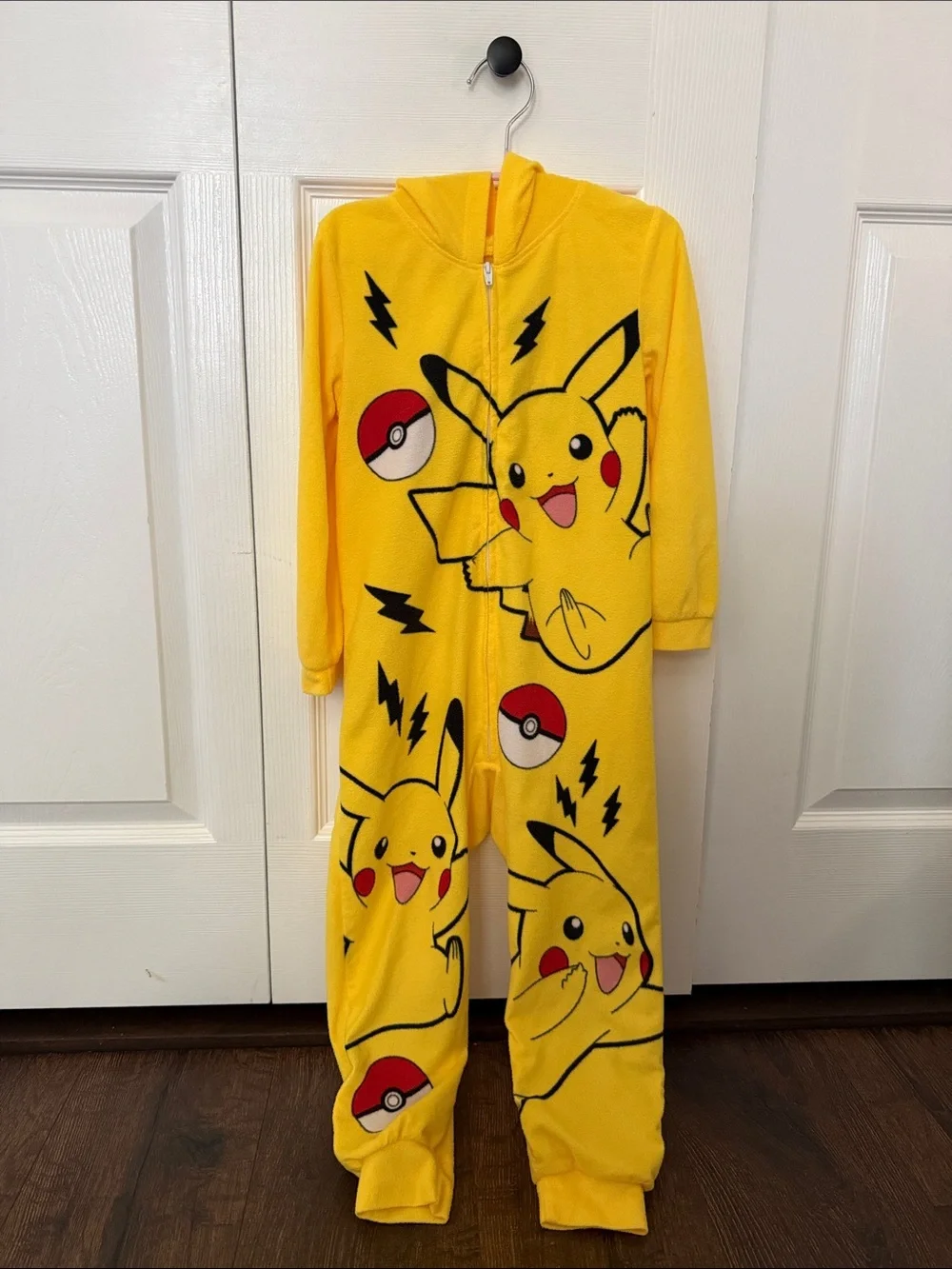 Pokemon Yellow Pikachu Kids One-Piece Pajama Romper